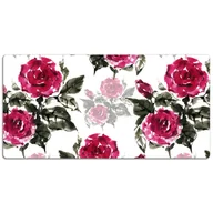 Podkładki na biurko - Mata ochronna z nadrukiem Malowane róże 120x60 cm, Dywanomat - miniaturka - grafika 1