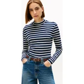 Bluzki damskie - Tommy Hilfiger Półgolf | Slim Fit - miniaturka - grafika 1