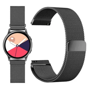 Bransoleta Uniwersalna Alogy Milanese Magnetic Strap Pasek z magnesem do smartwatcha 20mm Czarny - Akcesoria do smartwatchy - miniaturka - grafika 13
