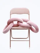 Poduszki dekoracyjne - Poduszka Łańcuch, Chain Pillow Różowa - miniaturka - grafika 1