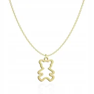 Biżuteria dla dzieci - Pozłacany Naszyjnik MIŚ TABLICZKA GRATIS - miniaturka - grafika 1