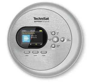 TechniSat DigitRadio CD 2GO BT Radio FM DAB+ Bluetooth Srebrny - Radia - miniaturka - grafika 1
