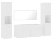 Inne meble do łazienki - Zestaw nowoczesnych mebli łazienkowych biały mat E6-L93 - miniaturka - grafika 1