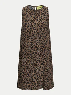 JJXX Sukienka letnia Mira 12268432 Brązowy Relaxed Fit - Sukienki - miniaturka - grafika 1