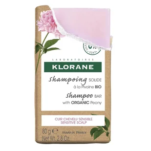Klorane Shampoo Bar szampon w kostce z organiczną piwonią 80g - Szampony do włosów - miniaturka - grafika 1