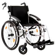Wózki inwalidzkie - Wózek inwalidzki aluminiowy AR-303 P.127a : Kolor - Czarny, Koła anty-wywrotne wózek inwalidzki - Tak, Koła tylne wózki inwalidzkie - Koła pompowane, szer. siedz. wózka inw. - 51 cm - miniaturka - grafika 1