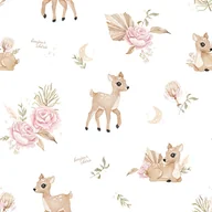 Śpiworki dla dzieci - Śpiworek do spania do Przedszkolaka z poduszką 70x140 cm Sarenki - miniaturka - grafika 1