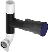 Stelaże i zestawy podtynkowe do WC - TECE 9820078 TECEprofil-Kolano spustowe z przyłączem do odciągu zapachu DN70 z uszczelkami O-ring (przyłącze z pr - miniaturka - grafika 1