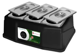 Resto Quality Podgrzewacz do czekolady 3x0,8 l 0,09 kW 230V 385x265x135 mm RQ09.SC3X0.8L - Inne urządzenia gastronomiczne - miniaturka - grafika 1