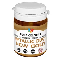 Dodatki do ciast w proszku - Barwnik Złoty 20 g Brokat w proszku Metallic Dust Food Colours - miniaturka - grafika 1