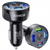 Ładowarki samochodowe - ŁADOWARKA samochodowa 4 PORTY USB QUICK CHARGE - miniaturka - grafika 1
