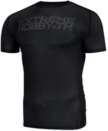Extreme Hobby Koszulka Techniczna Trace Black - Koszulki sportowe męskie - miniaturka - grafika 1