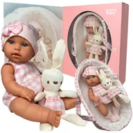 Lalki dla dziewczynek - Lalka Bobas Jak Żywa Realistyczna Niemowle 30CM Akcesoria - miniaturka - grafika 1