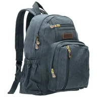 Plecaki - Highlander, Plecak sportowy, Salem Canvas, czarny, 15L - miniaturka - grafika 1
