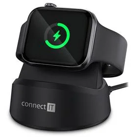 Ładowarka Connect IT WatchCharger kompatibilní s Apple (CWC-8010-BK) Czarna - Akcesoria do smartwatchy Ładowarka Connect IT WatchCharger kompatibilní s Apple (CWC-8010-BK) Czarna - Akcesoria do smartwatchy - miniaturka - grafika 1
