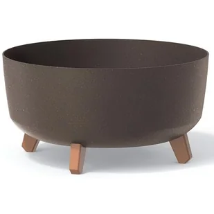 Doniczka Gracia Low Eco Wood DGRL400LW kawa eco - Donice - miniaturka - grafika 1