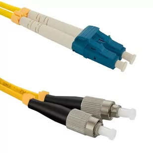 Qoltec Optic Patchcord LC/UPC FC/UPC SM 9/125 G652D 1m 54051 - Patchcordy - miniaturka - grafika 1