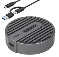 Adaptery i przejściówki - Adapter SSD NVME PCIe SATA NGFF 2w1 kieszeń dysk M.2 USB 3.2 USB-C 10 Gb/s - miniaturka - grafika 1