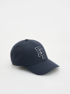 Reserved - Czapka baseball z domieszką wełny - granatowy - Czapki męskie - miniaturka - grafika 1