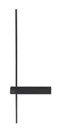 Lampy ścienne - Maxlight Kinkiet LAMPA ścienna SABRE W0281 metalowa OPRAWA loftowa LED 6W 3000K pręt czarny W0281 - miniaturka - grafika 1