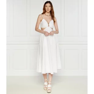 Michael Kors Sukienka CUT OUT RING DRESS | z dodatkiem jedwabiu - Sukienki - miniaturka - grafika 1