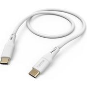 Kable - Kabel HAMA Ładujący/data Flexible USB-C - USB-C 1.5m Biały - miniaturka - grafika 1