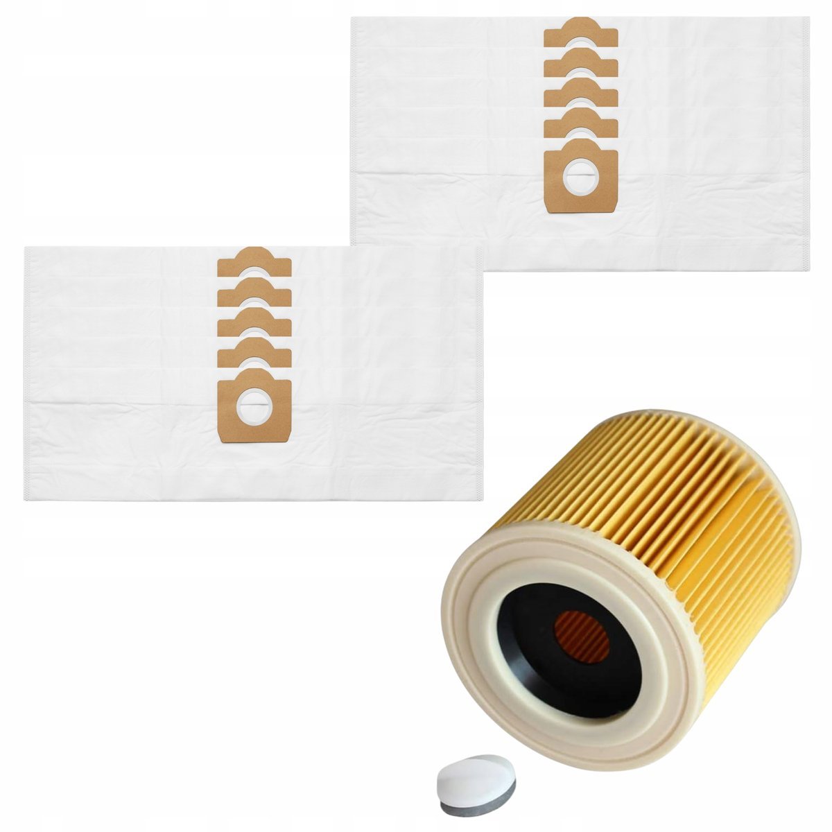 10 X Worki Do Karcher Wd3 Se 4001 6.959 - 130.0 + Filtr 6.414-552.0