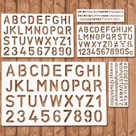 Rękodzieło - TEMU 5-częściowy zestaw szablonów alfabetu i liczb, zawiera szablony - miniaturka - grafika 1