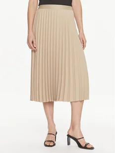 Tommy Hilfiger Spódnica plisowana Fluid WW0WW41793 Beżowy Regular Fit - Spódnice - miniaturka - grafika 1