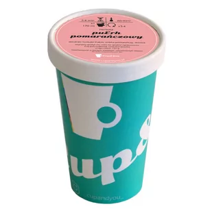 Herbata puErh smakowa CUP&YOU, pomarańczowa w EKO KUBKU, 150 g - Herbata - miniaturka - grafika 1