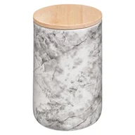 Pojemniki kuchenne - 5five Simply Smart Słoik ceramiczny z pokrywką GEOMHYGGE 820 ml biały 169237A - miniaturka - grafika 1