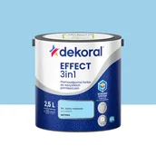 Farby wewnętrzne - Dekoral Farba Effect 3w1 Jasny niebieski 2.5 l - miniaturka - grafika 1