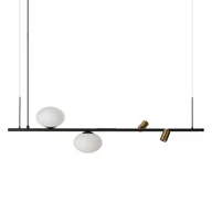 Lampy sufitowe - Wisząca lampa TRASIMENO AZ5639 Azzardo LED/G9 10W 3000K biały czarny złoty - miniaturka - grafika 1