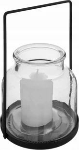 Atmosphera Szklany lampion na świecę, wys. 20 cm - Dekoracje domu - miniaturka - grafika 1