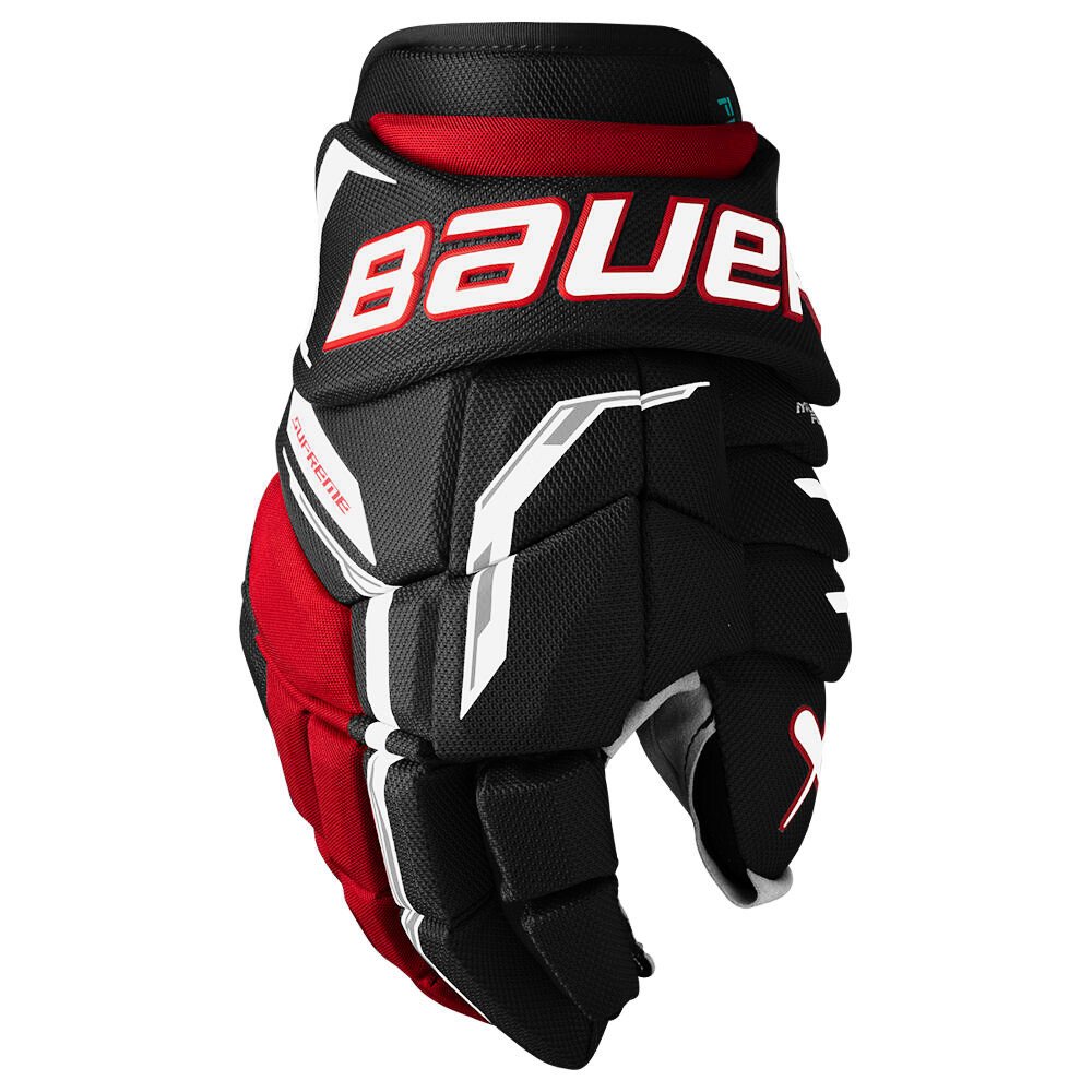 Rękawice hokejowe Bauer Supreme FUSE Black/Red Intermediate 12″