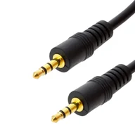 Kable USB - Pomocniczy kabel audio Jack 3,5 mm meski/meski, 5 metrów firmy LinQ — czarny - miniaturka - grafika 1