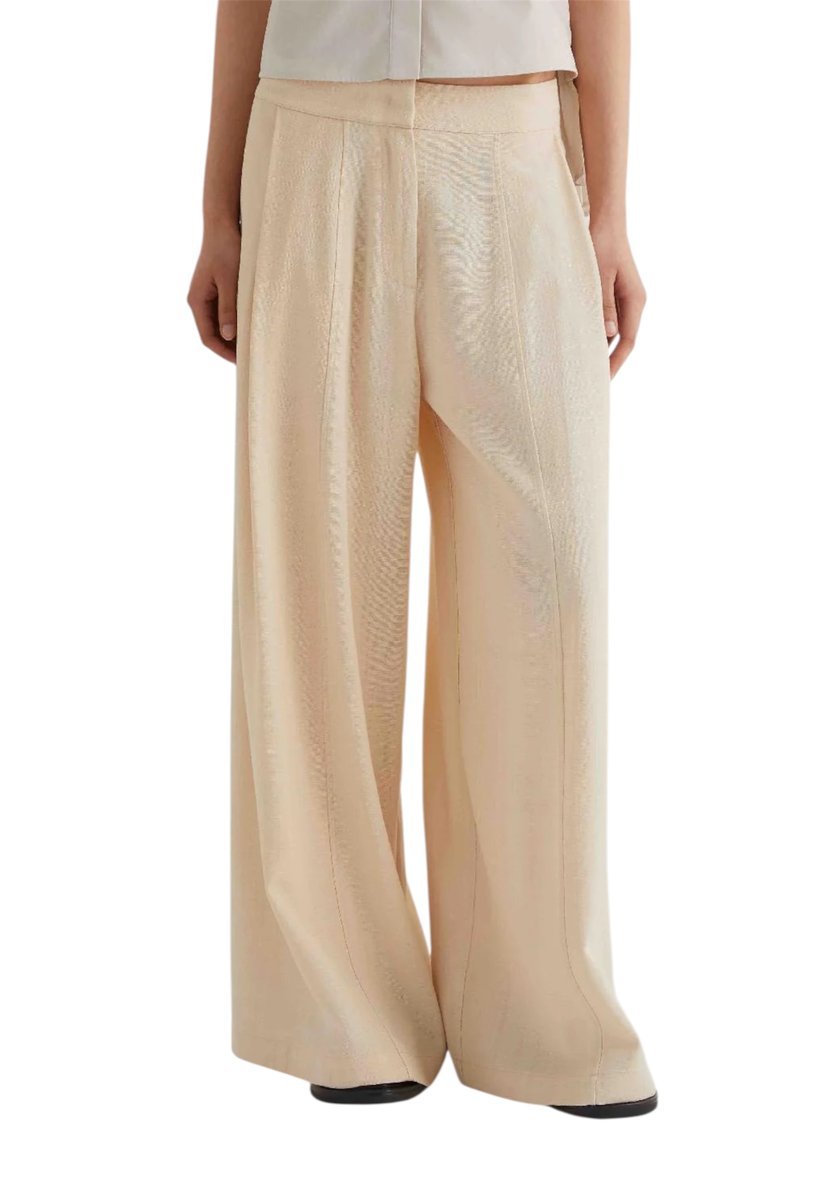 Pantalone palazzo damskie MEIMEIJ con pences