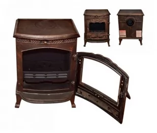 Piec koza żeliwny 6,7/9 kW (kolor: brąz) - spełnia anty-smogowy EkoProjekt 04482069 - Piece wolnostojące - miniaturka - grafika 2