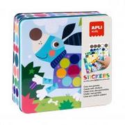Zabawki interaktywne dla dzieci - Kids Apli Apli Zestaw Kreatywny z Naklejkami Apli Piesek - miniaturka - grafika 1