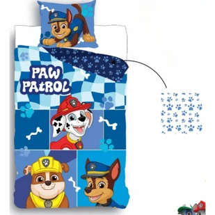 Pościel Psi Patrol Dziecięca 140X200 Bawełniana Poszewka Komplet Chase - Pościel dla dzieci - miniaturka - grafika 1