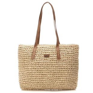Torebka damska XTI 184287 B.RAFIA. BEIGE - Torebki damskie - miniaturka - grafika 1