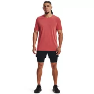 Spodnie sportowe męskie - Męskie spodenki treningowe Under Armour UA Peak Woven 2in1 Sts - czarne - UNDER ARMOUR - miniaturka - grafika 1
