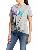 Koszulki i topy damskie - Replay Koszulka damska, M08 szary melanż, L - miniaturka - grafika 1