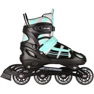 Rolki - ŁYŻWOROLKI Z WYM. PŁ. HOKEJOWĄ NH18366A 2w1 NIEBIESKO-ZIELONE ROZM.M(35-38) NILS EXTREME - miniaturka - grafika 1