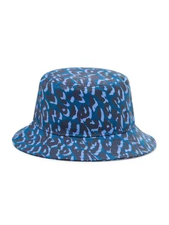Czapki damskie - New Era Kapelusz Leopard Print Blue Tapered Bucket 60222385 Granatowy - grafika 1