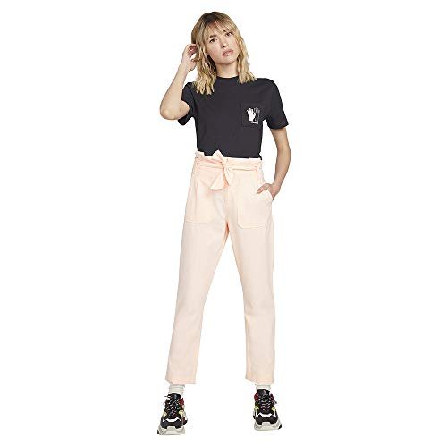 Volcom Spodnie damskie Pap Bag Pant żółty Jasna brzoskwinia 27