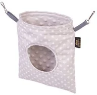 Akcesoria dla gryzoni - Lauren Design Paśnik materiałowy /szare serca - miniaturka - grafika 1
