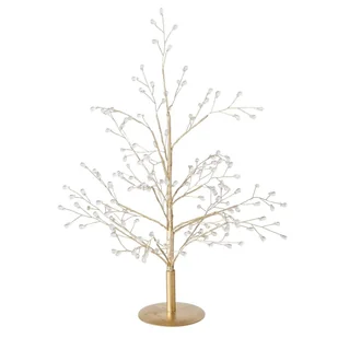 Dekoracyjne złote drzewko GLOOMY, 40 cm - Ozdoby bożonarodzeniowe - miniaturka - grafika 1