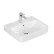 Umywalki - Villeroy & Boch O.novo Umywalka wisząca 55x46 cm z otworem na baterię z przelewem weiss alpin 4A41MG01 - miniaturka - grafika 1