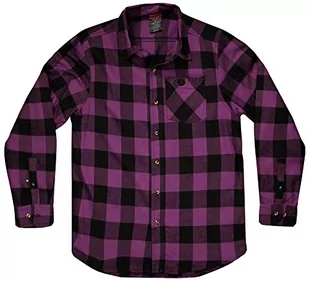 Mossy Oak Męska koszula Buffalo Plaid Flannel, Fioletowa bawola, L - Koszule męskie - miniaturka - grafika 1